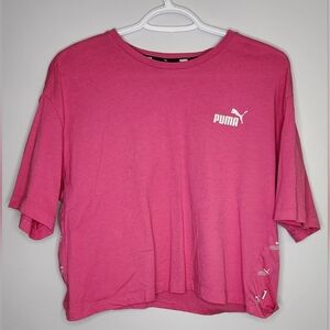 Puma Pink Cropped T-Shirt